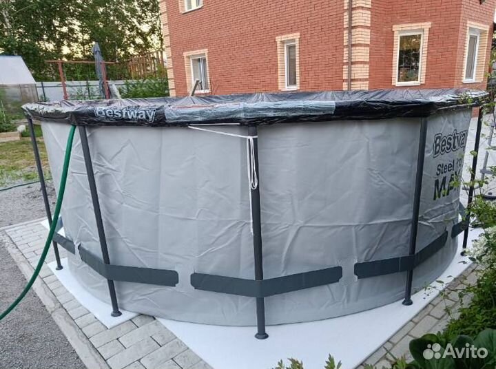 Бассейн каркасный 366х122 насос/тент/лестница 5642