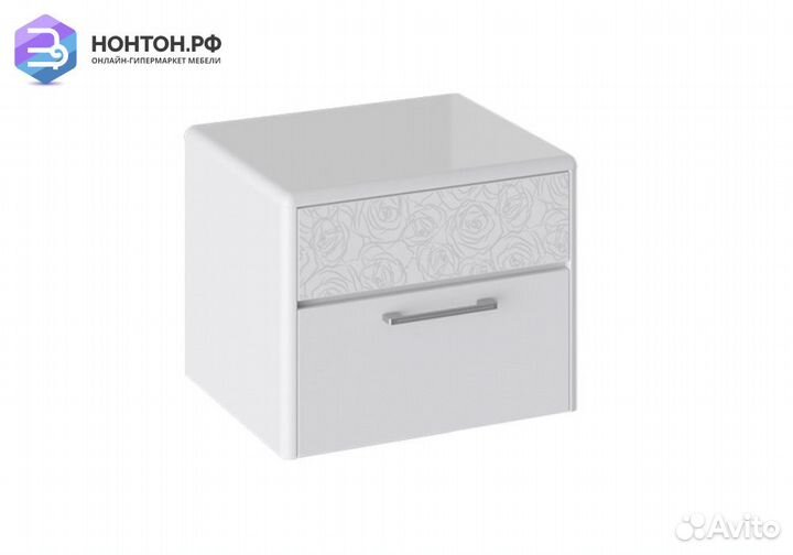 Тумба прикроватная Скарлет белый глянец
