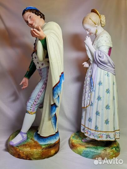 Большие, парные статуэтки Jean Gille (Жан Гилле)