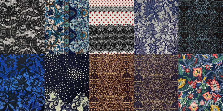 Лоскут плательных тканей в наборах