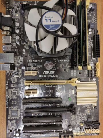 Материнская плата с процессором i5-4440+ ddr3-20Гб