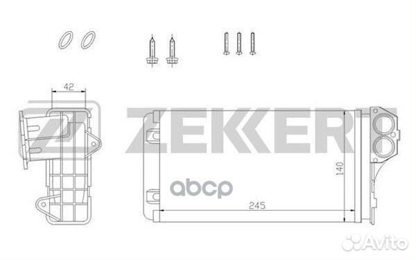 Радиатор отоп. Citroen Xsara Picasso 99- Peuge