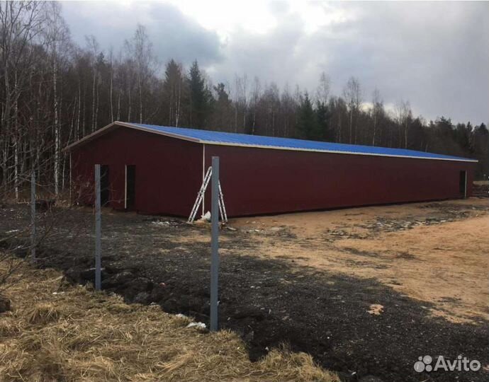 Быстровозводимые ангары, склады из сэндвич панелей