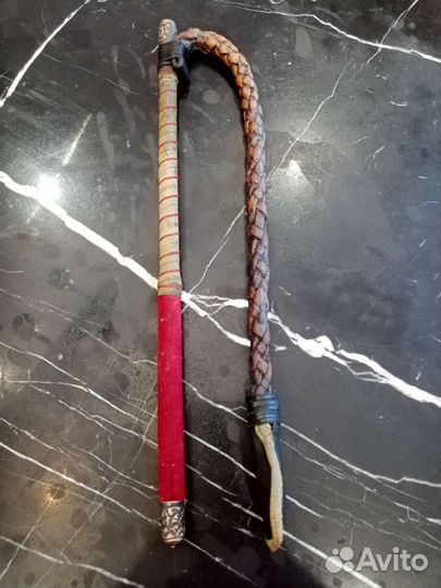 Кавказская казачья нагайка серебряные детали