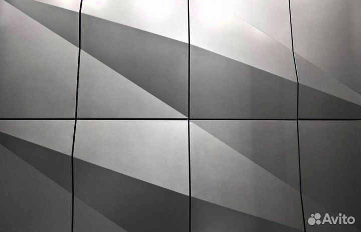 Фасадные кассеты закрытые из алюминия