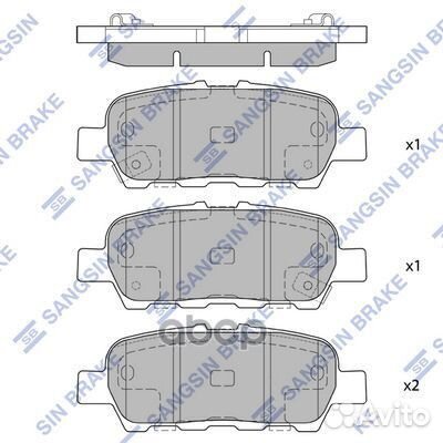 Колодки тормозные nissan X-trail/qashqai/tiida