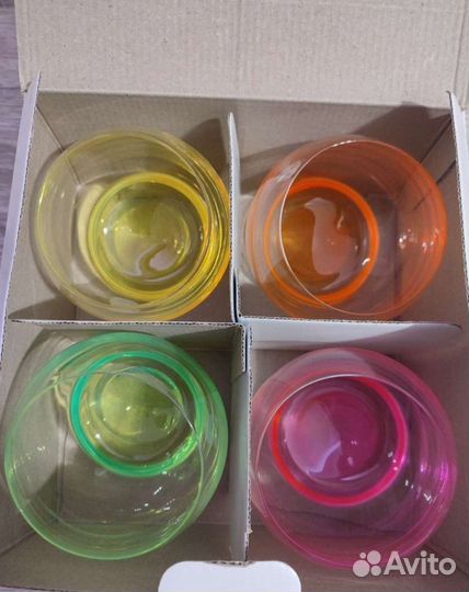 Стаканы неваляшки для воды Crazy 390 мл. Чехия