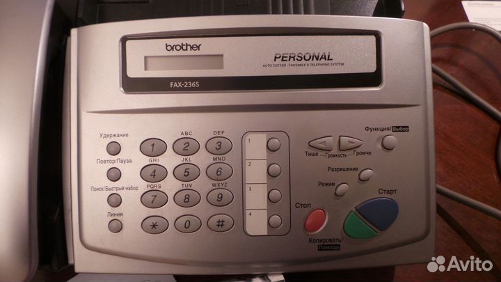 Телефон-Факс Brother 236S как новый, + бумага