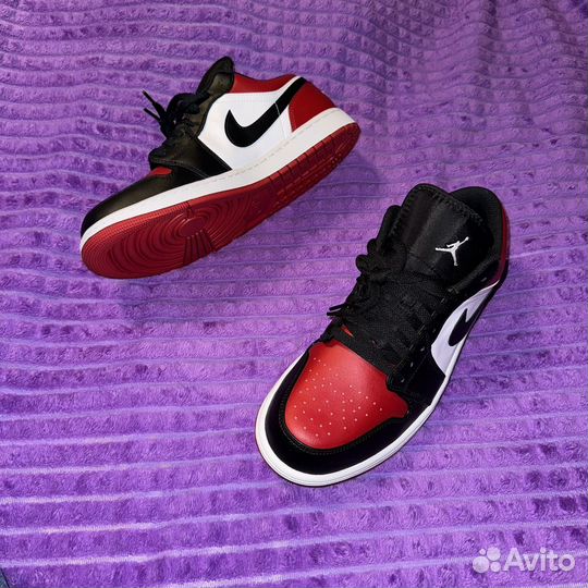 Nike Air Jordan 1 low bred toe оригинал 11US