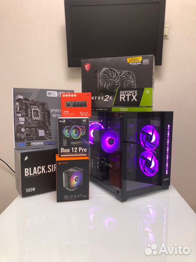 Игровой компьютер новый i3 12100f / RTX 3050