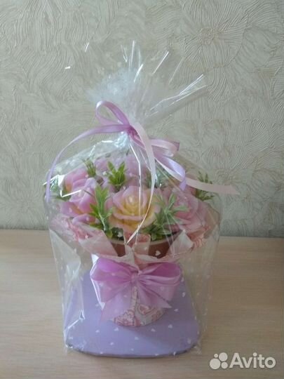 Букет из мыла ручной работы