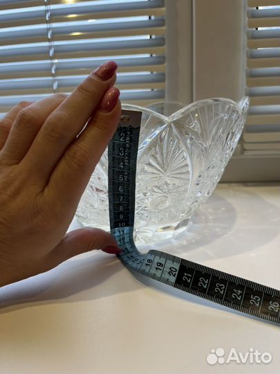 Салатник хрустальный большой СССР