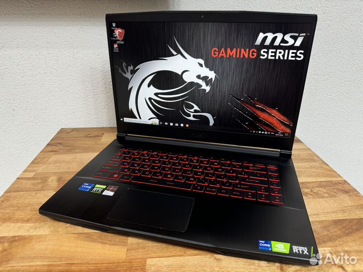 2023 MSI 16 ядер i7-11800H 16Gb RTX 3050Ti SSD512+