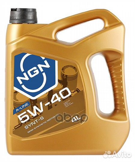 5W-40 synt-S A-line SL/CF 4л (полусинт. мотор