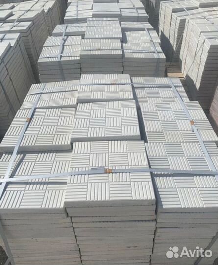 Плитка тротуарная 3 кирпича серая