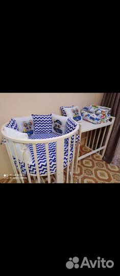 Бортики в детскую кроватку бу