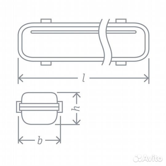 Светильник светодиодный 94 586 DSP-AC-224-IP65-LED 48Вт 4000К IP65 4000лм 176-264В призма (аналог лс
