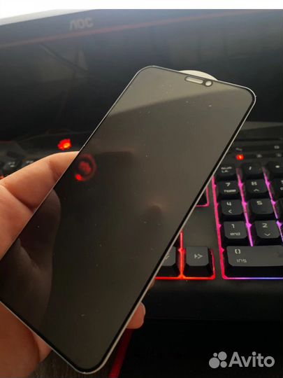 Защитное стекло антишпион Apple iPhone 10, 11Pro