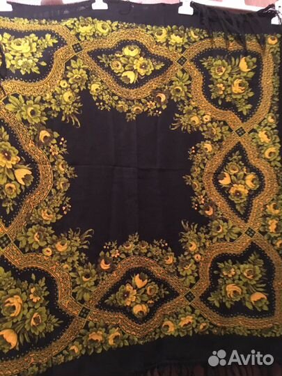 Павловопосадский платок шерсть СССР