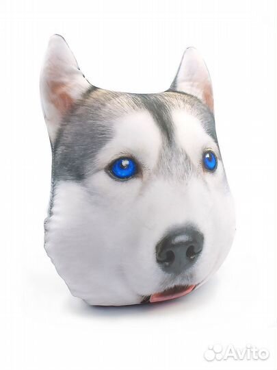 Мягкая игрушка-антистресс Хаски 25х28 см 202502s