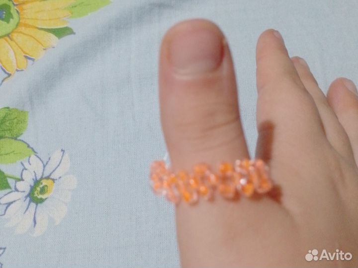 Кольцо из бисера