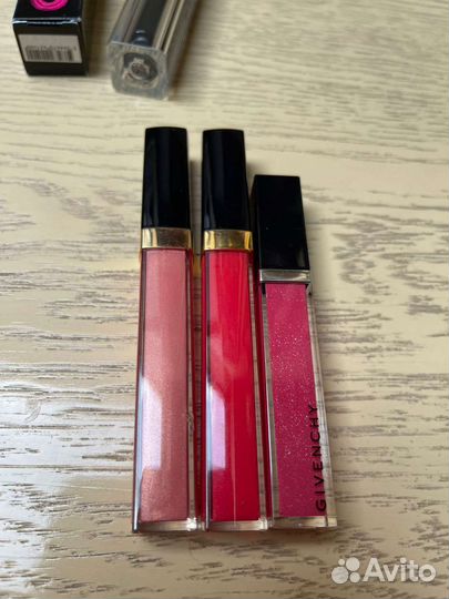 Блеск для губ, помада, тушь Guerlain Chanel dior