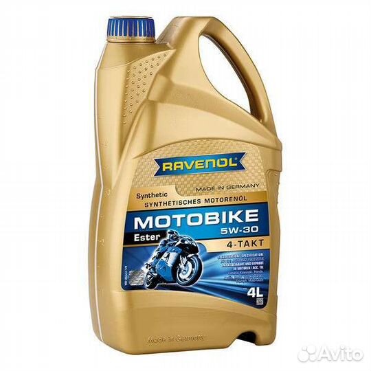 Ravenol motobike 4-T ester SAE 5W-30 4л синтетика