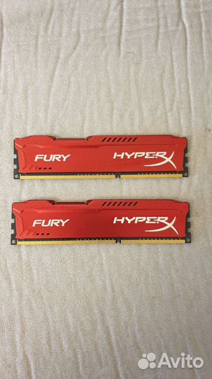 Оперативная память ddr3 8 gb kingston fury hyper x