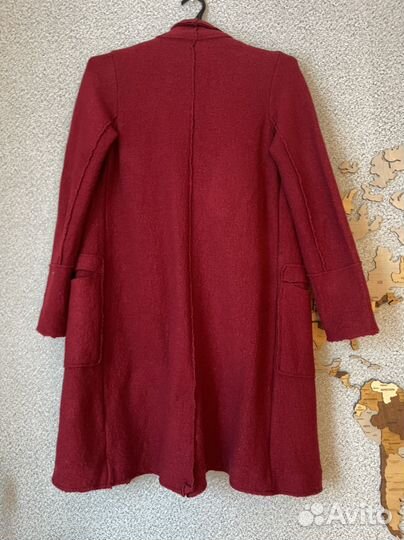 Пальто плащ zara шерсть S