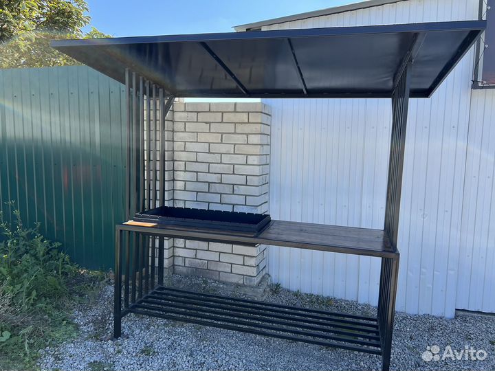 Мангал с крышей