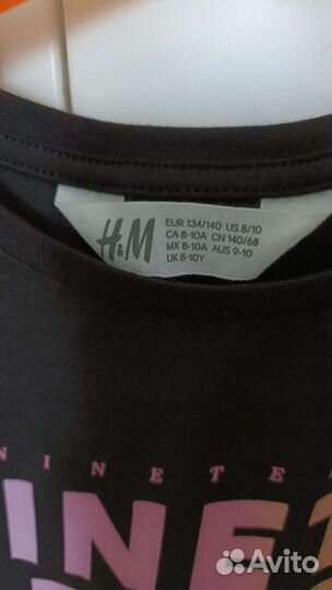 Футболка H&M, 8-10лет, 140см