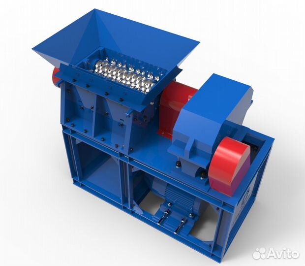 Двухвальный шредер дшв-мини 500, усиленный
