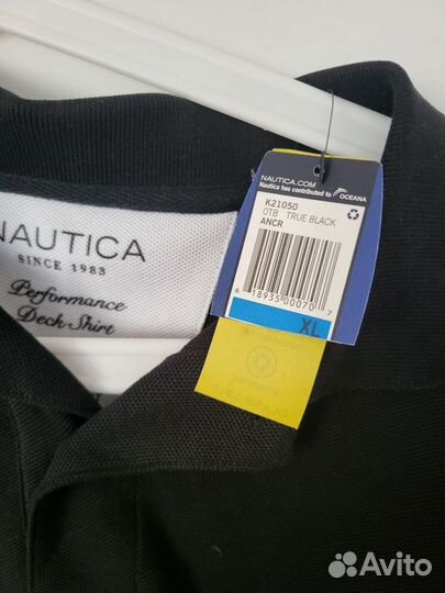 Новое чёрное поло Nautica XL K21050 с биркой