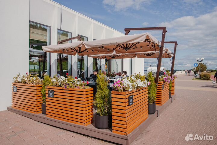 Уличный зонт для сада и кафе