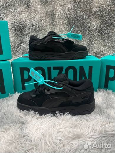 Дутыши Puma 180 tones Черные Оригинал Poizon