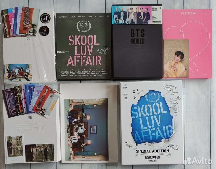 Альбомы BTS persona, world OST, SLA, BE