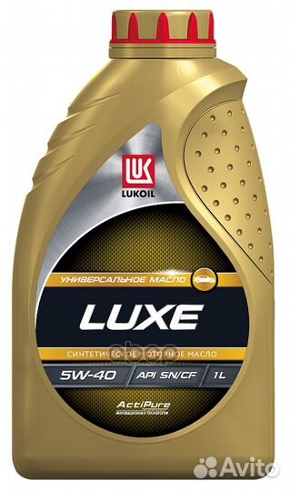 Масло 5W40 luxury SN/CF 1л lukoil