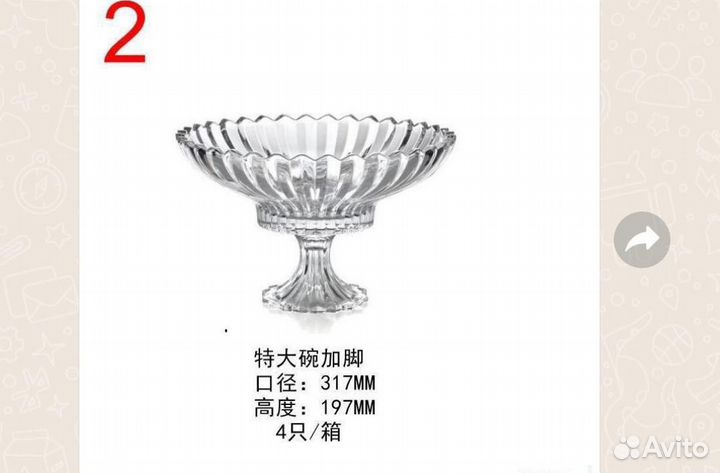 Ваза для фруктов на ножке