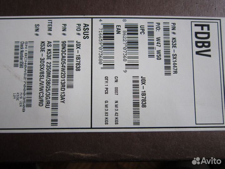 Ноутбук asus K53E