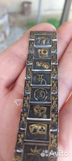 Серебряный браслет для часов