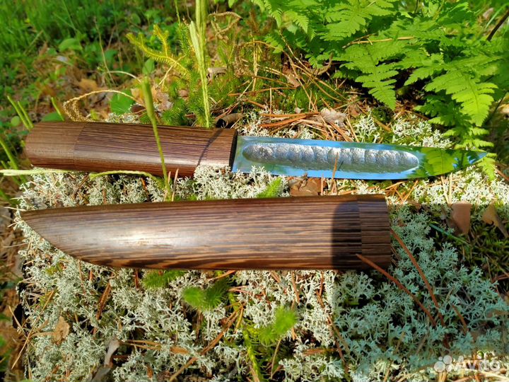 Нож Якутский из кованой стали Х12мф в дереве