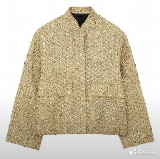 Бомбер золотой