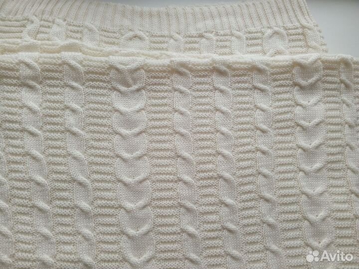 Плед вязаный новый