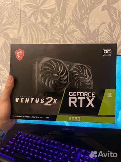 Видеокарта MSI GeForce RTX 3050 ventus 2X OC