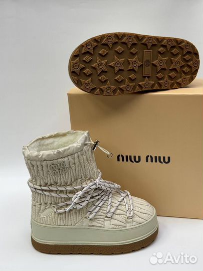 Луноходы miu miu натуральный мех 36-40