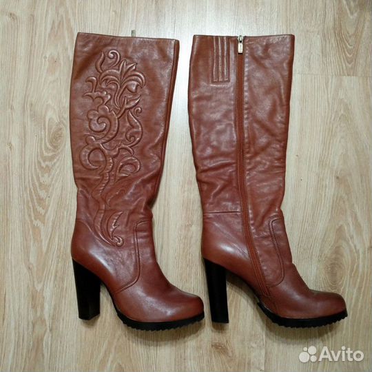 Сапоги женские нат. кожа р.40