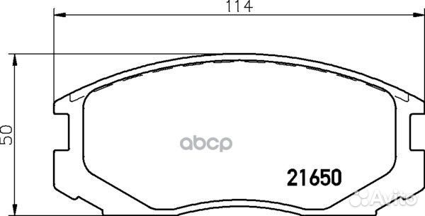 Колодки тормозные дисковые перед (PF-6416)