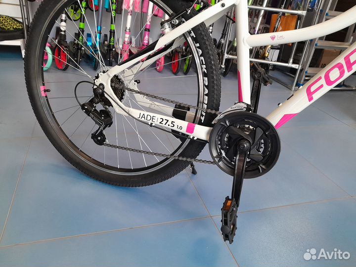 Велосипед Forward Jade (1.0) 27,5 серый-розовый