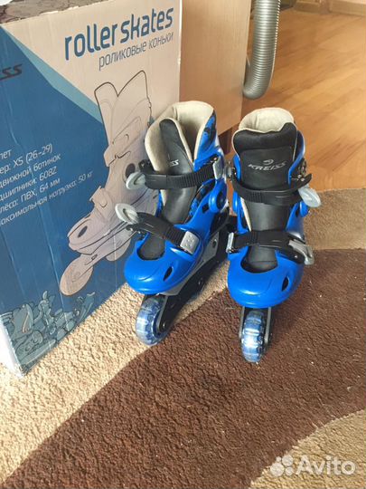 Роликовые коньки размер 26-29