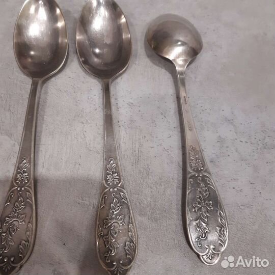 Ложки столовые и десертные мельхиор